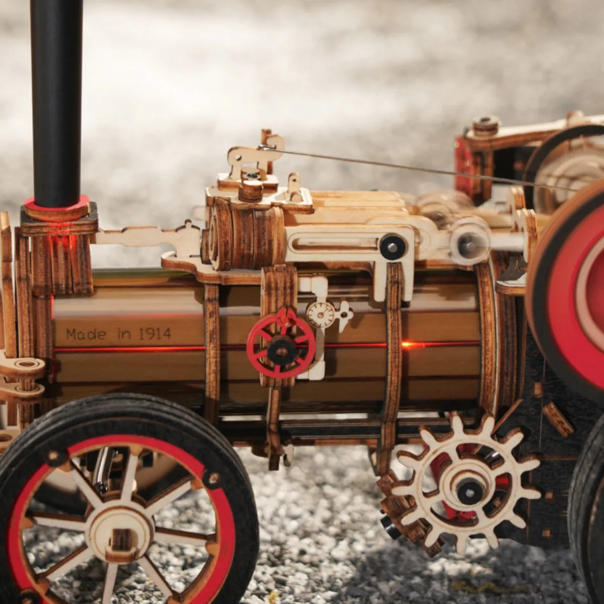Steam Engine Mechanical 3D Wooden Puzzle