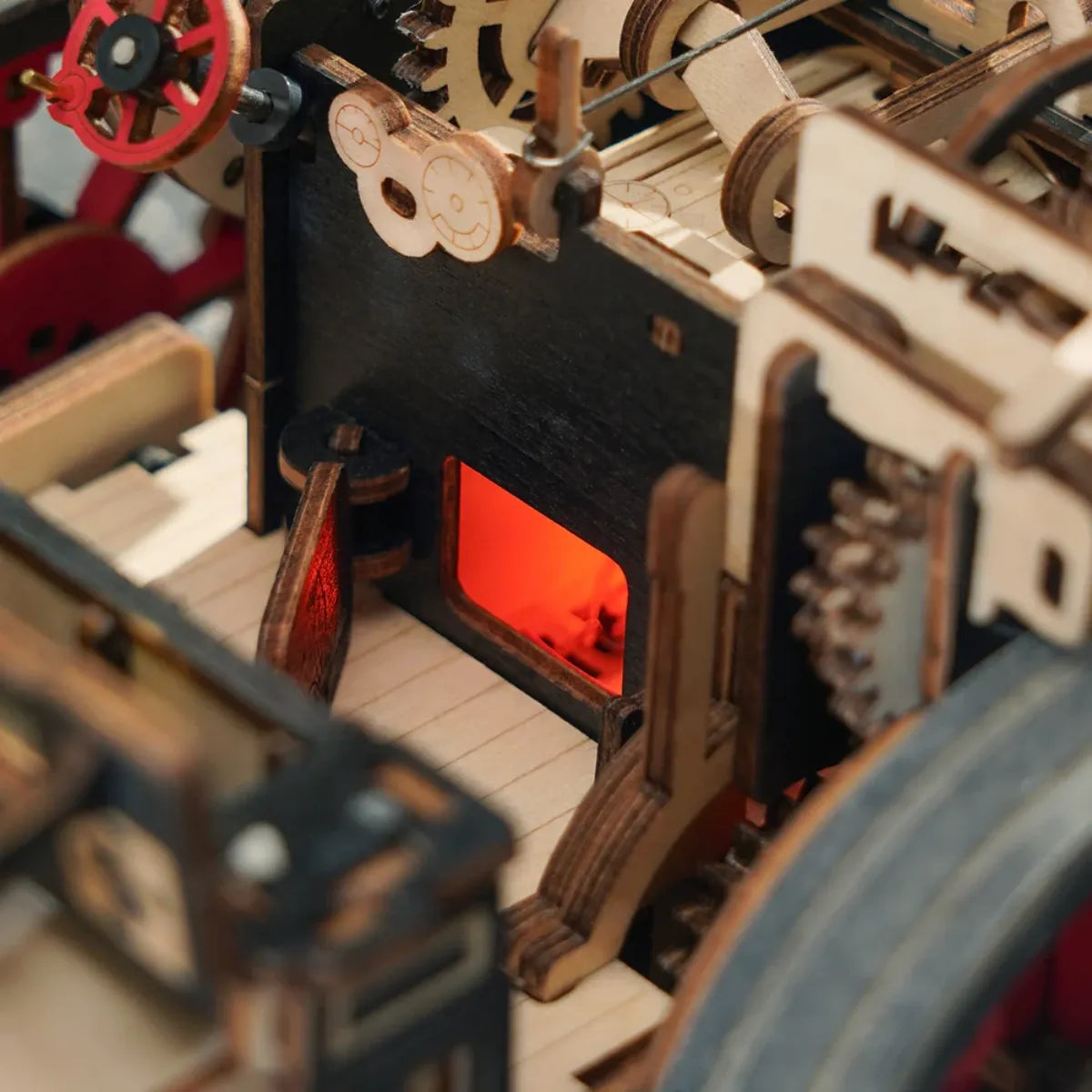 Steam Engine Mechanical 3D Wooden Puzzle