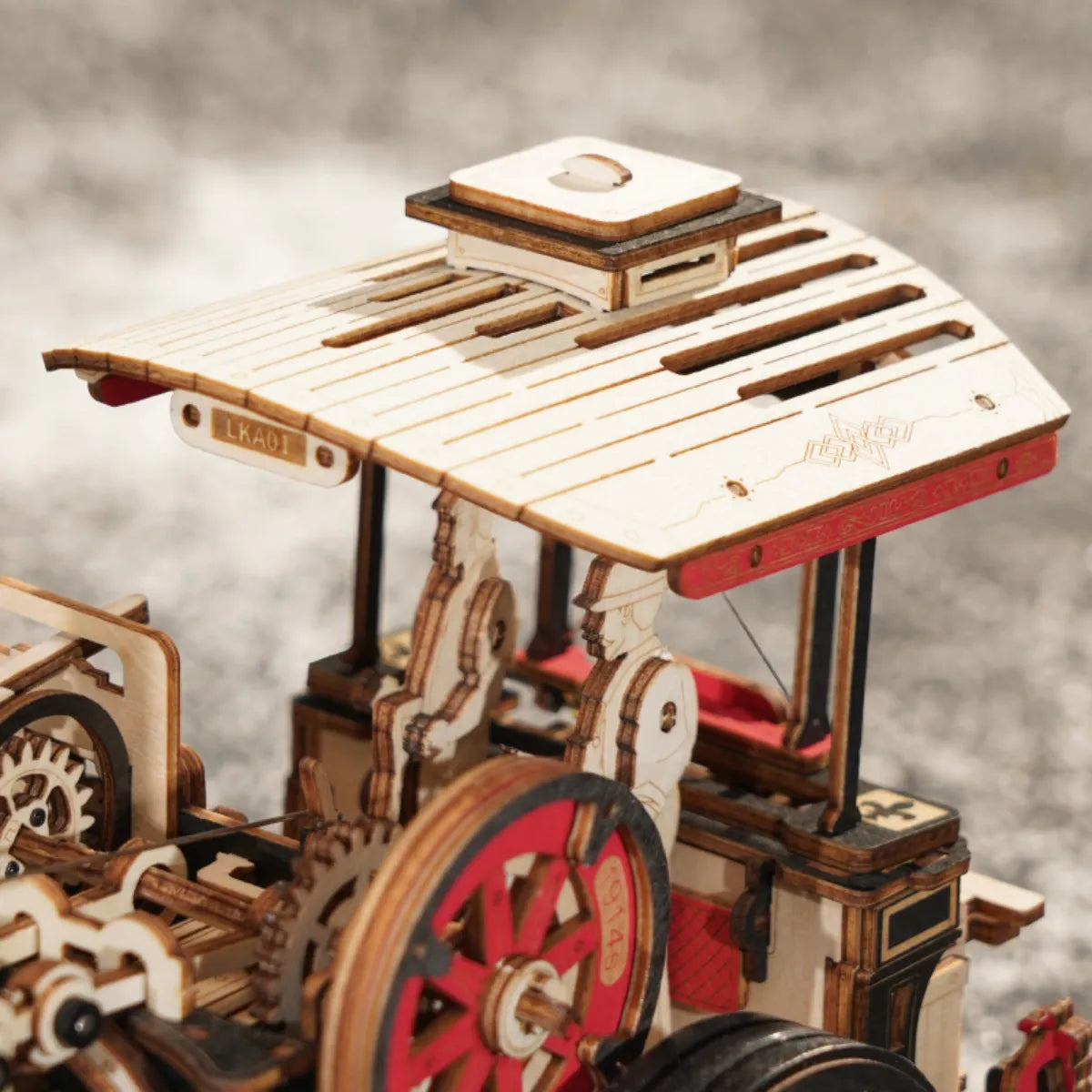 Steam Engine Mechanical 3D Wooden Puzzle