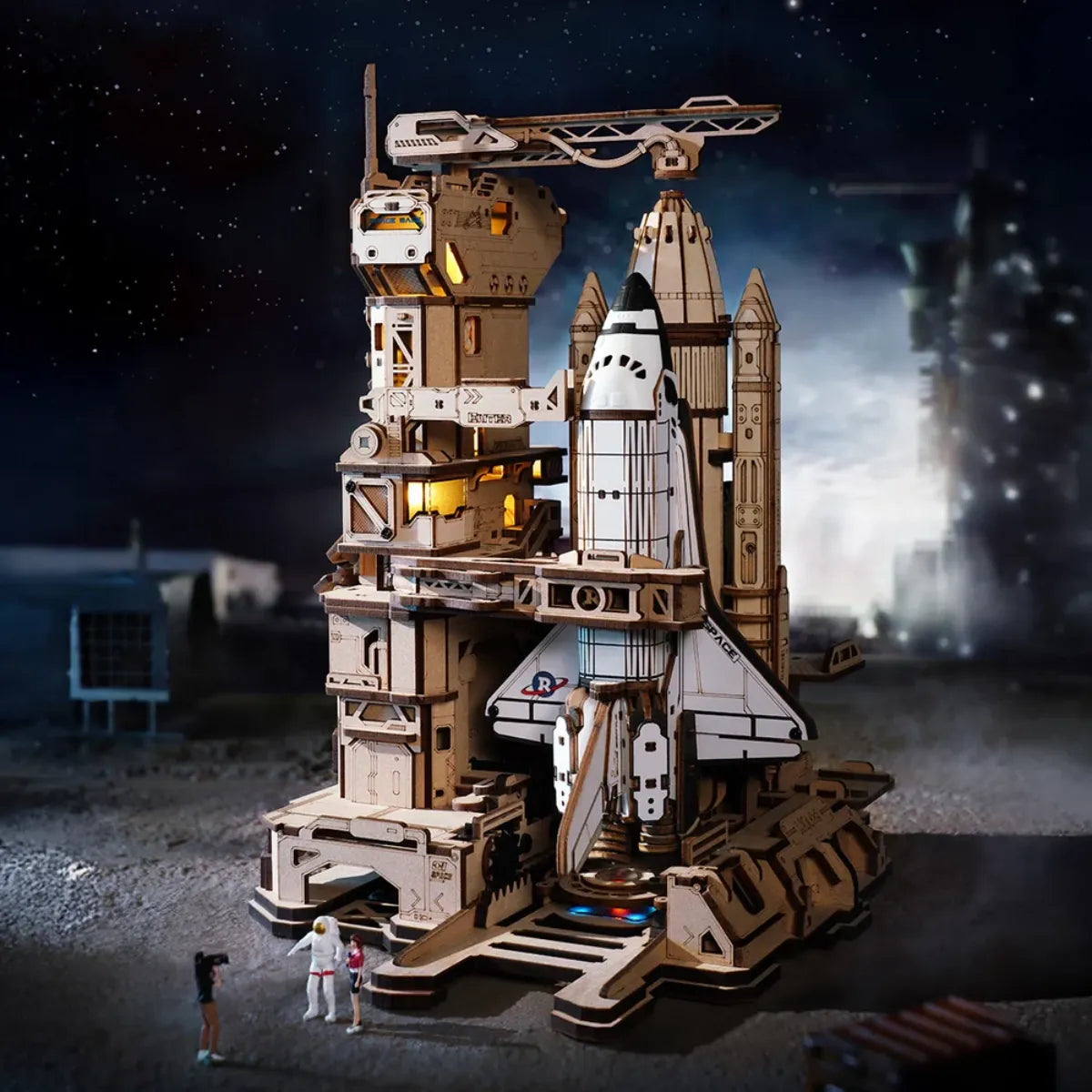 Space Shuttle Mechanical 3D Wooden Puzzle