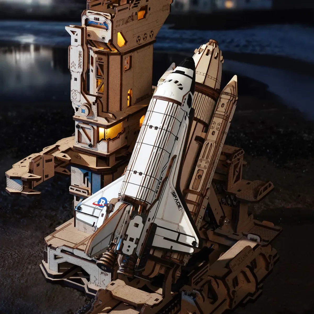 Space Shuttle Mechanical 3D Wooden Puzzle