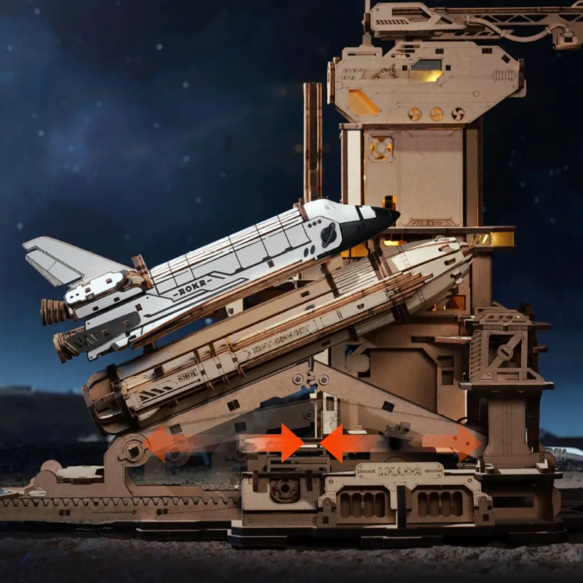 Space Shuttle Mechanical 3D Wooden Puzzle