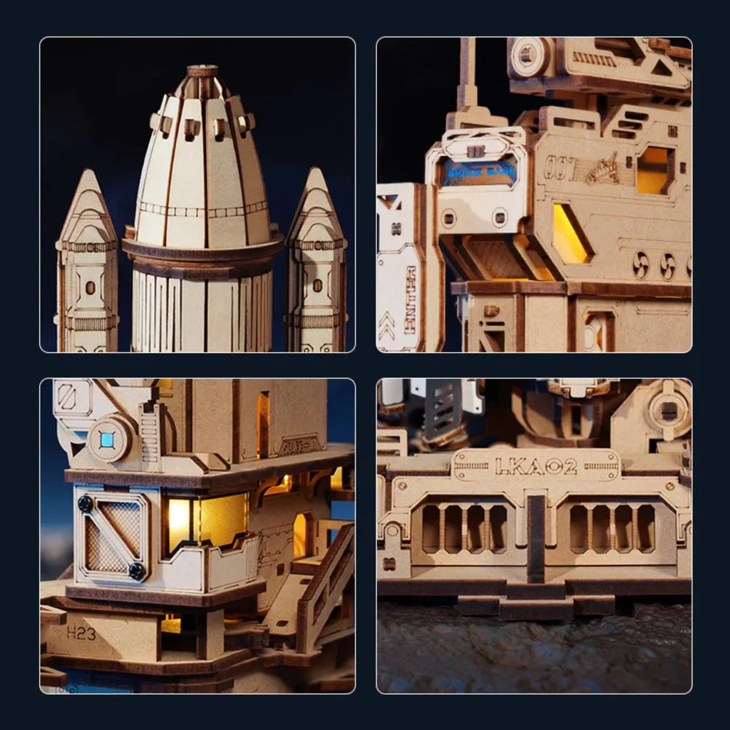 Space Shuttle Mechanical 3D Wooden Puzzle
