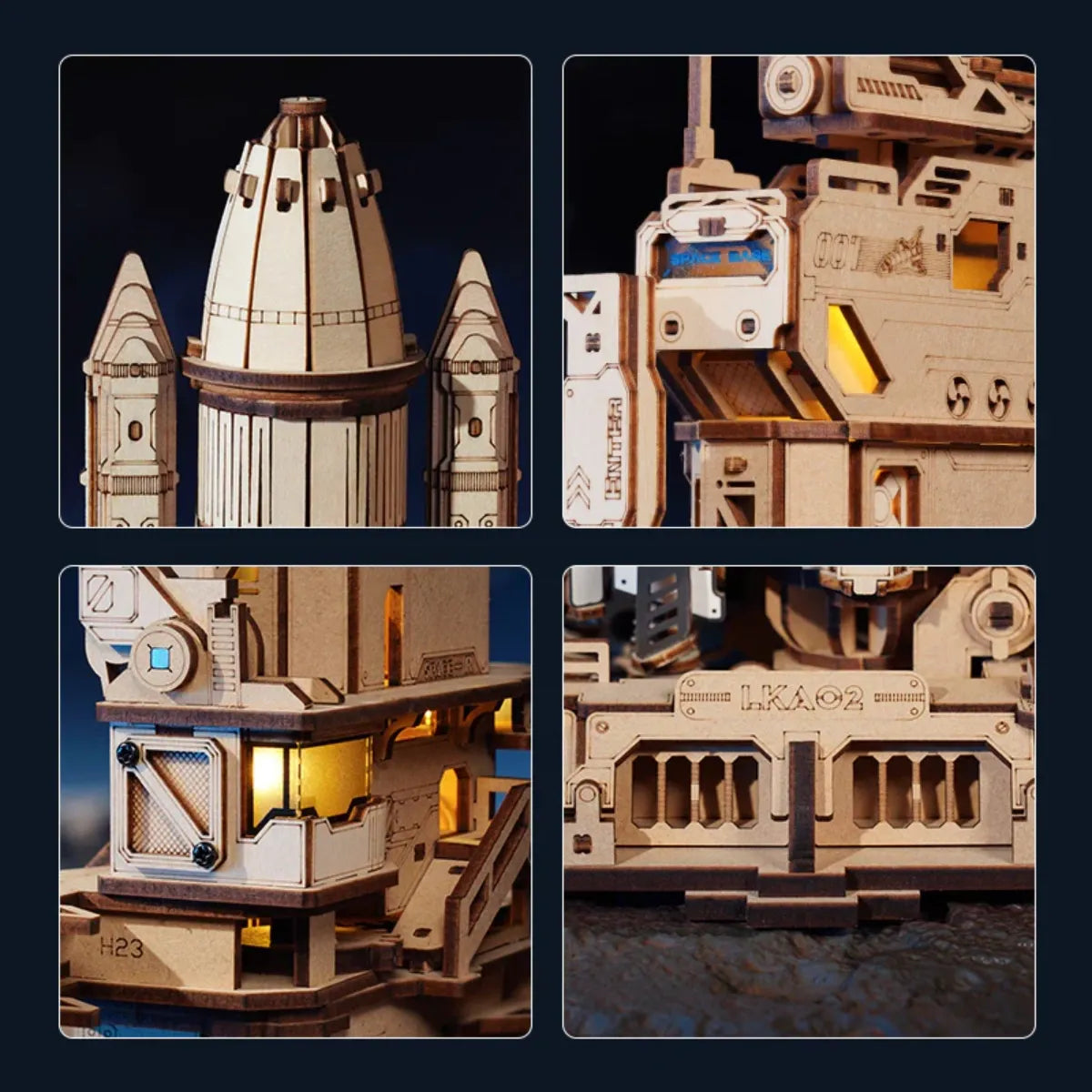 Space Shuttle Mechanical 3D Wooden Puzzle