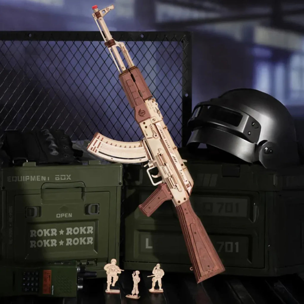 AK-47 Assault Rifle 3D Wooden Puzzle