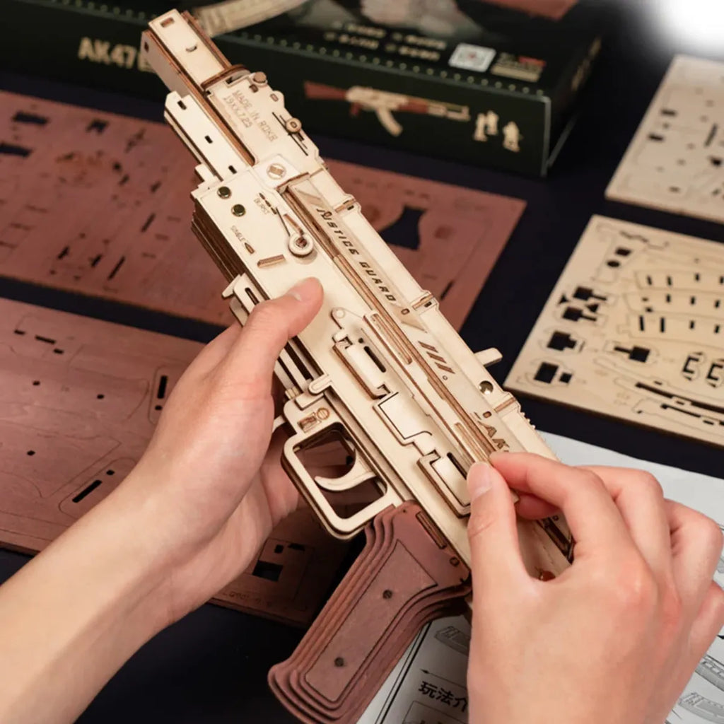 AK-47 Assault Rifle 3D Wooden Puzzle