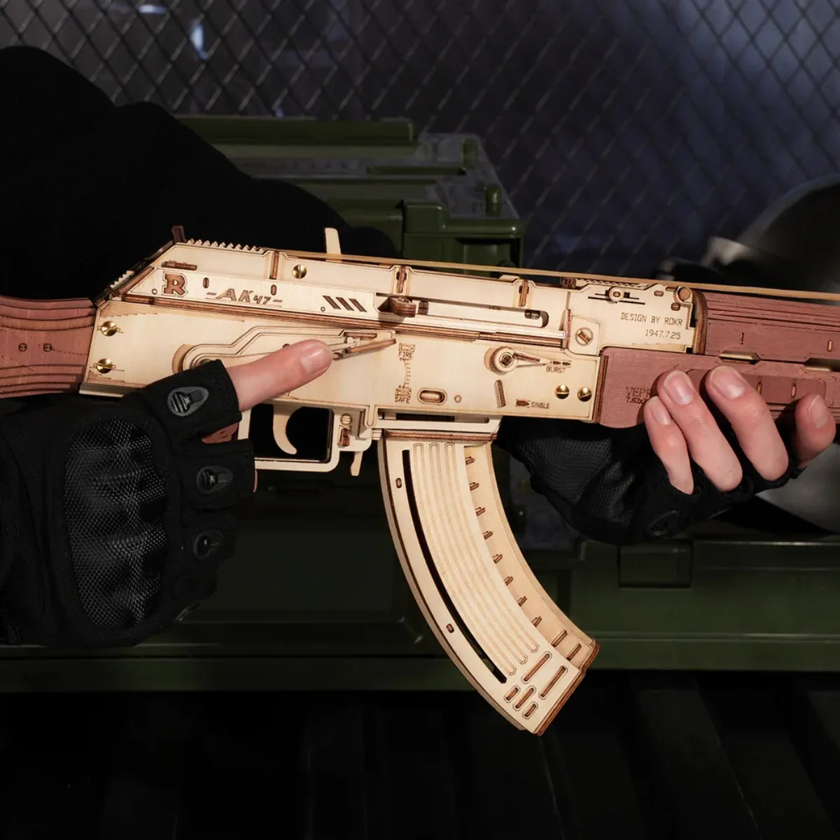 AK-47 Assault Rifle 3D Wooden Puzzle