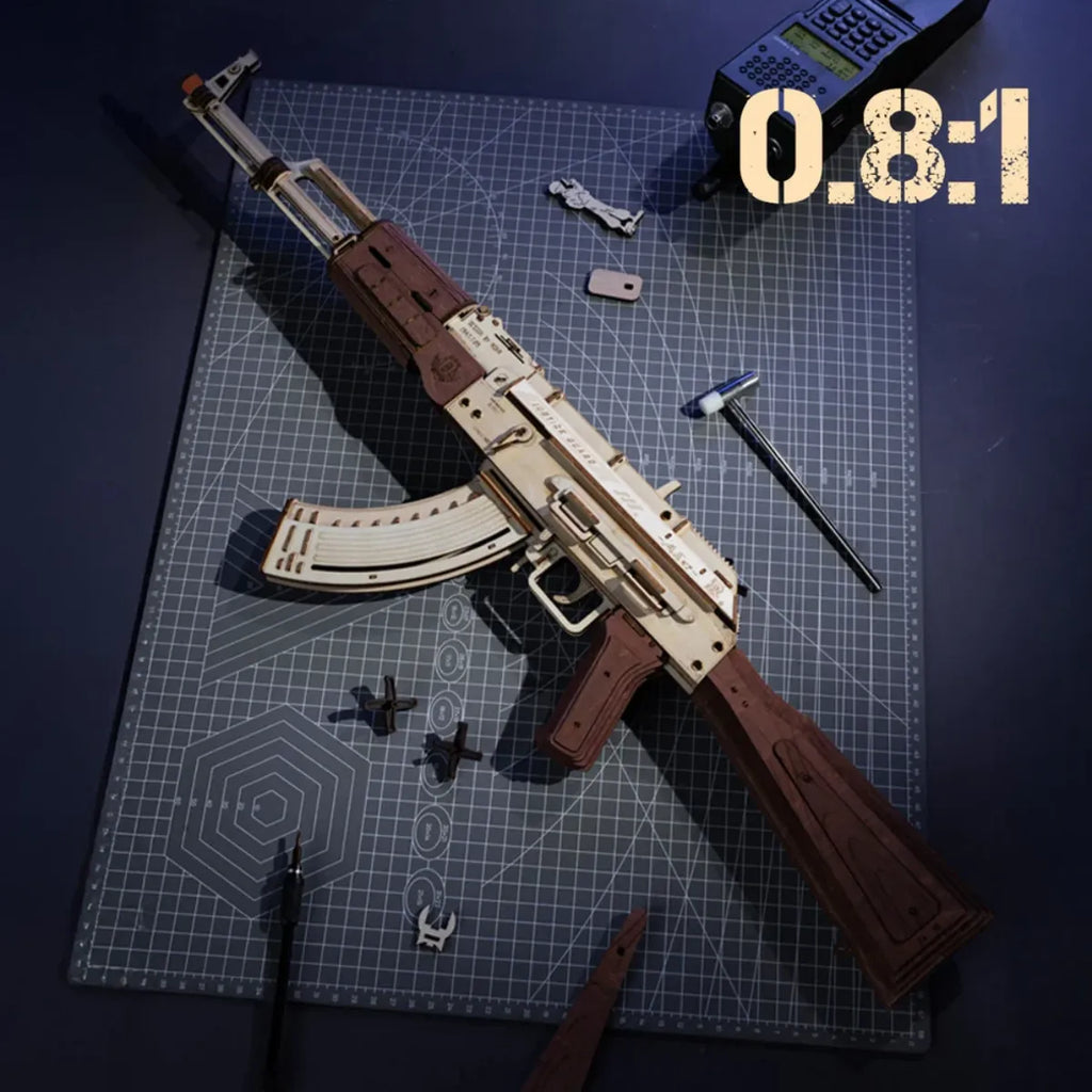 AK-47 Assault Rifle 3D Wooden Puzzle