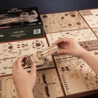 Rotating-Barrel Machine Gun 3D Wooden Puzzle