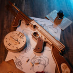 Submachine Gun 3D Wooden Puzzle