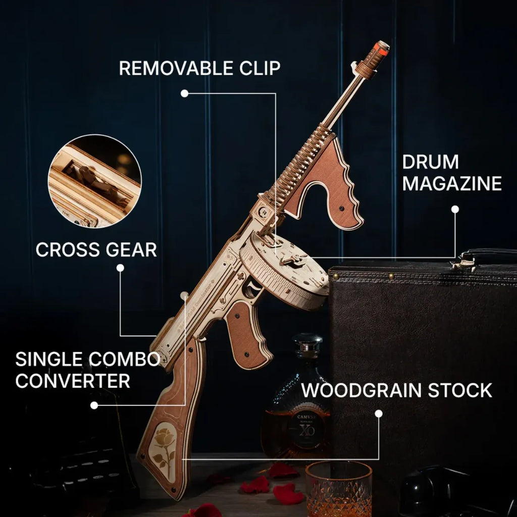 Submachine Gun 3D Wooden Puzzle