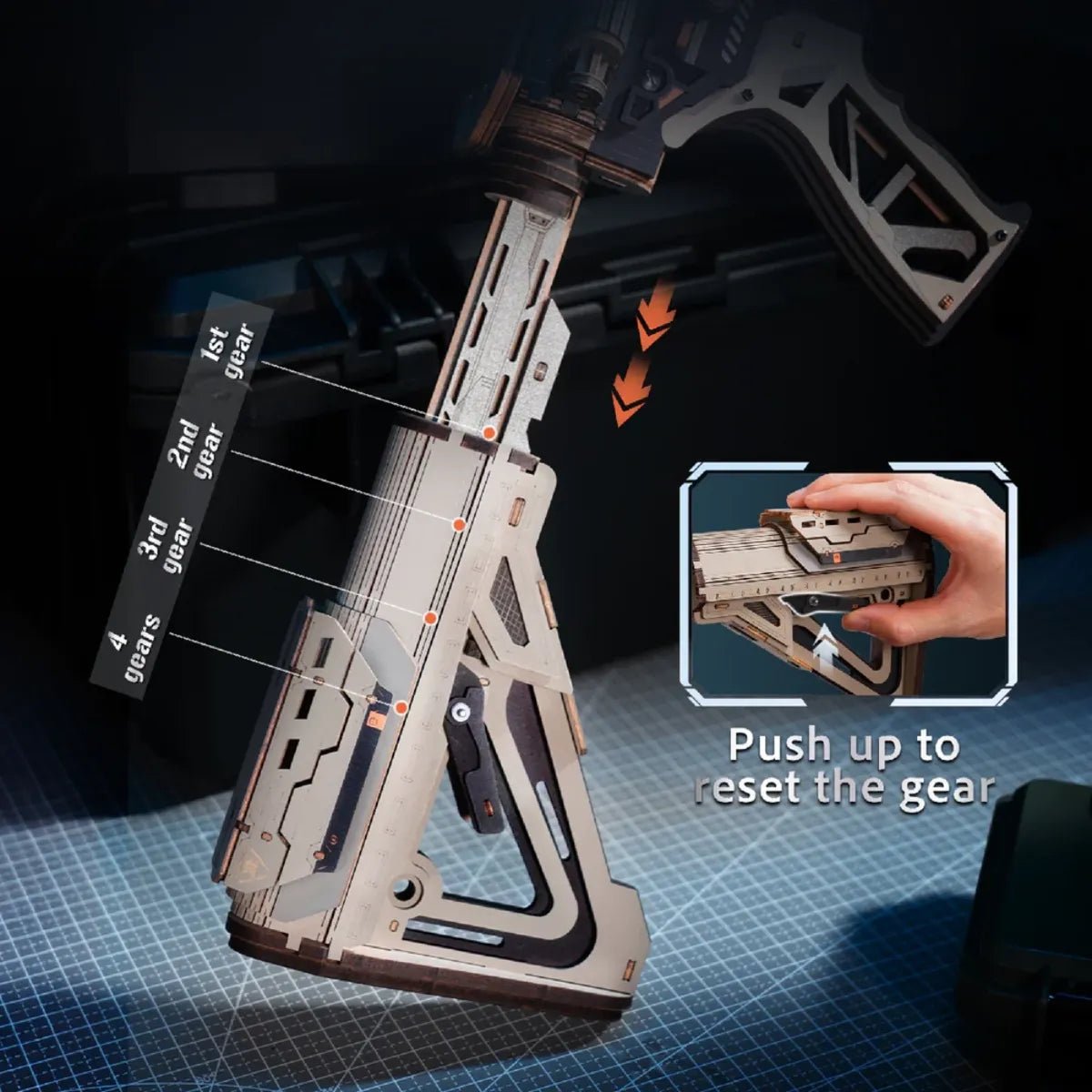 M416 Carbine 3D Wooden Puzzle