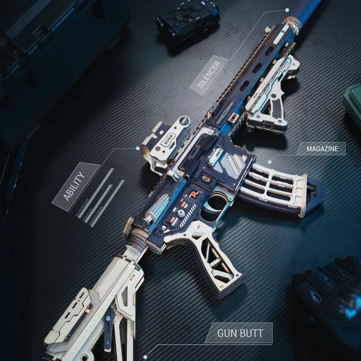 M416 Carbine 3D Wooden Puzzle