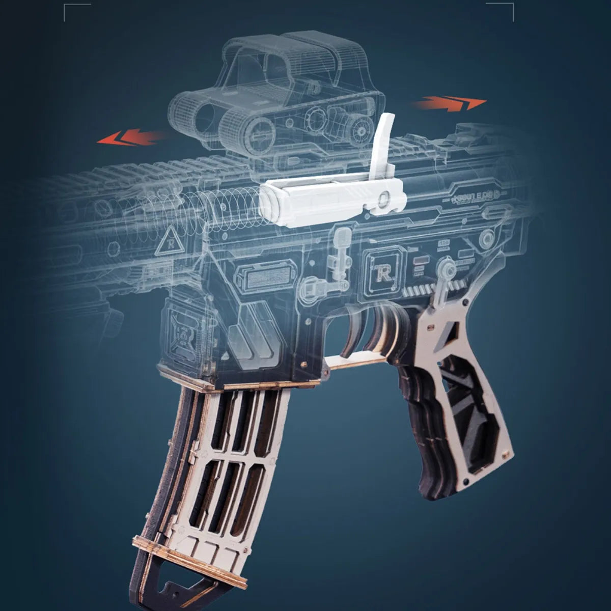 M416 Carbine 3D Wooden Puzzle