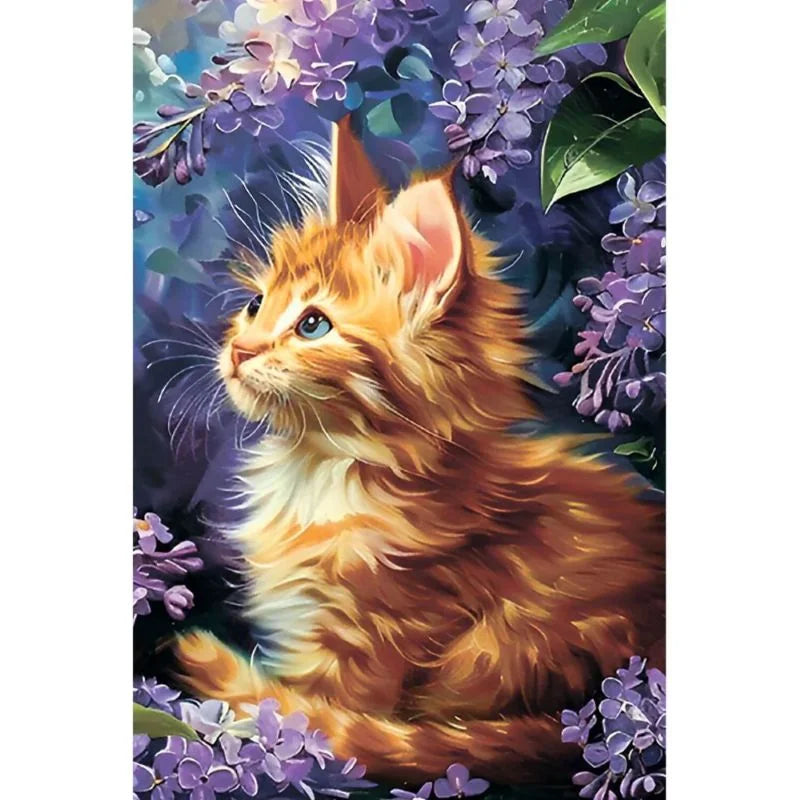 Ginger Kitten Paint by Numbers Kit 30x40cm