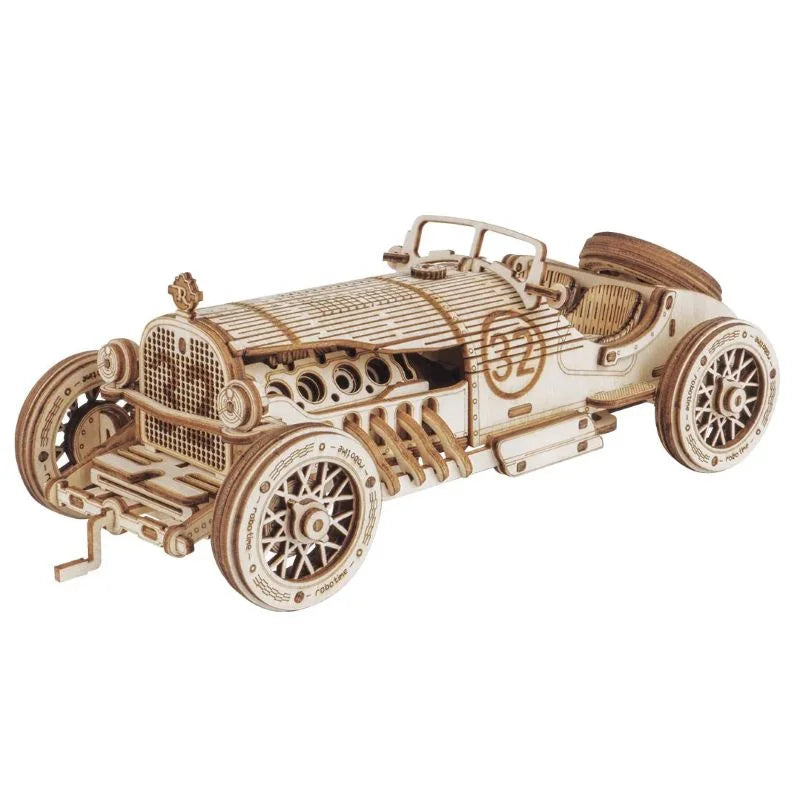 V8 Grand Prix Car Scale 3D Wooden Puzzle