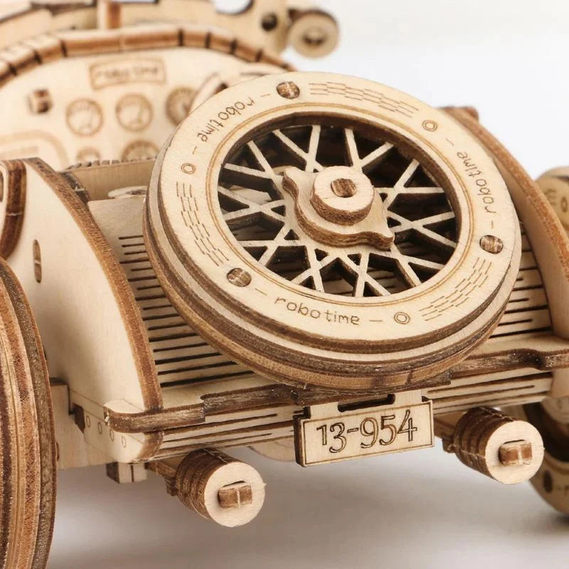 V8 Grand Prix Car Scale 3D Wooden Puzzle