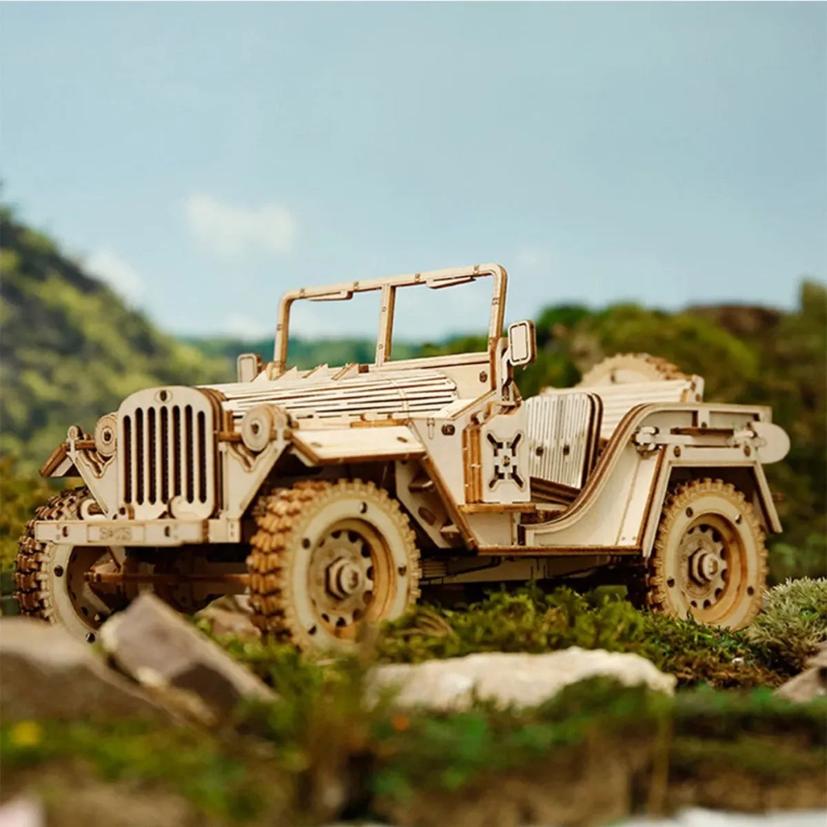 Army Jeep 3D Wooden Puzzle
