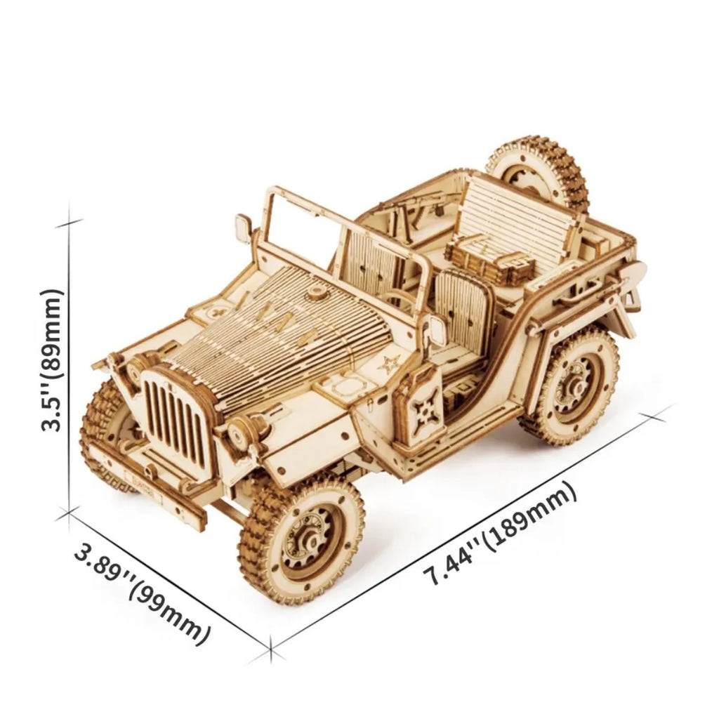Army Jeep 3D Wooden Puzzle