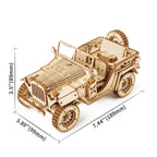 Army Jeep 3D Wooden Puzzle