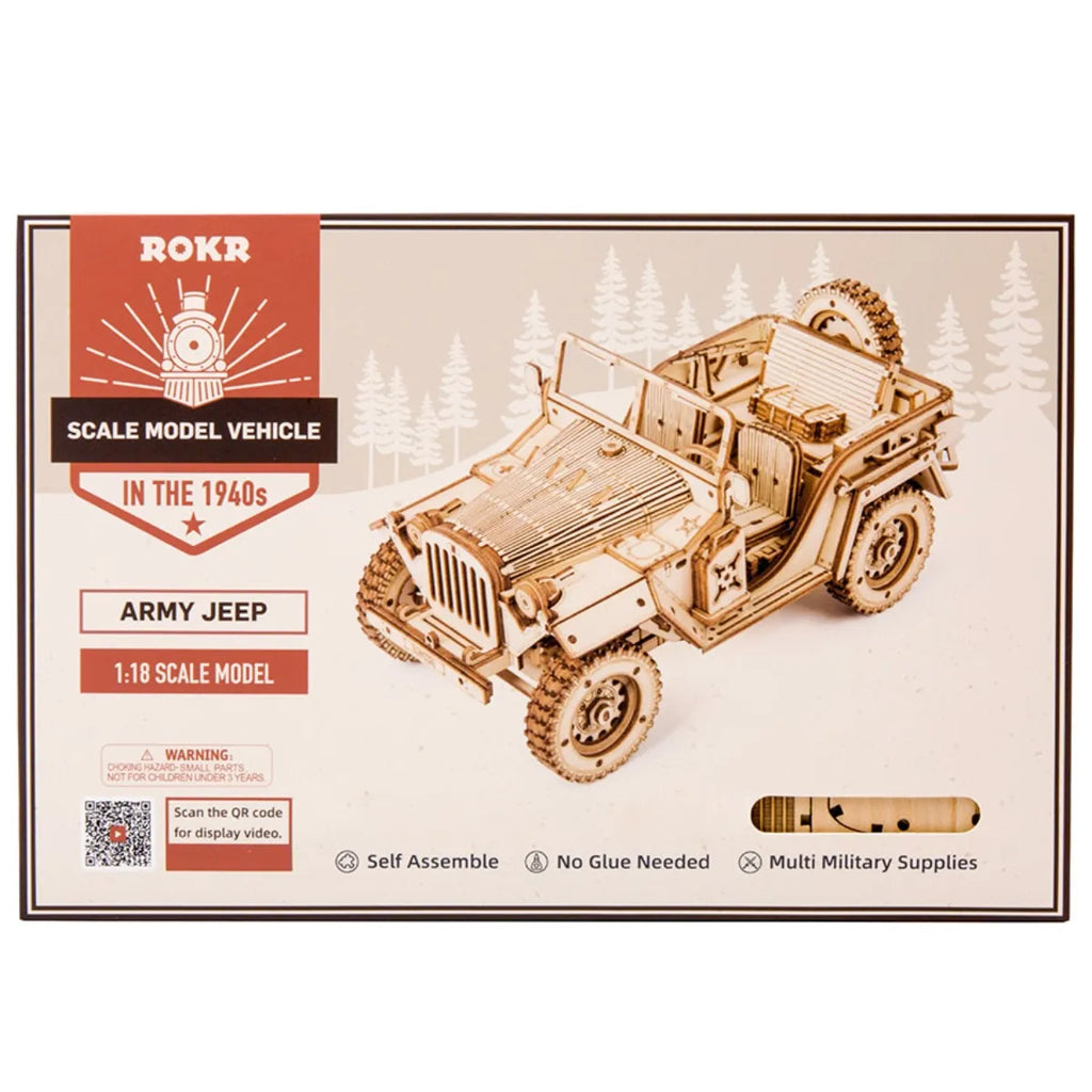 Army Jeep 3D Wooden Puzzle