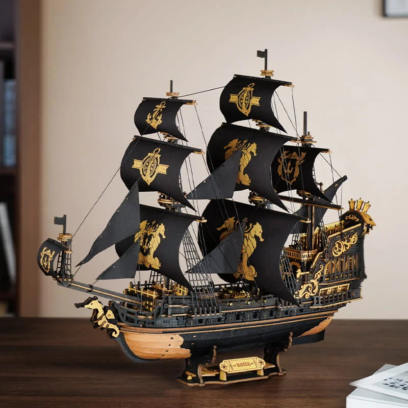 The Seahorse Barque 3D Wooden Puzzle