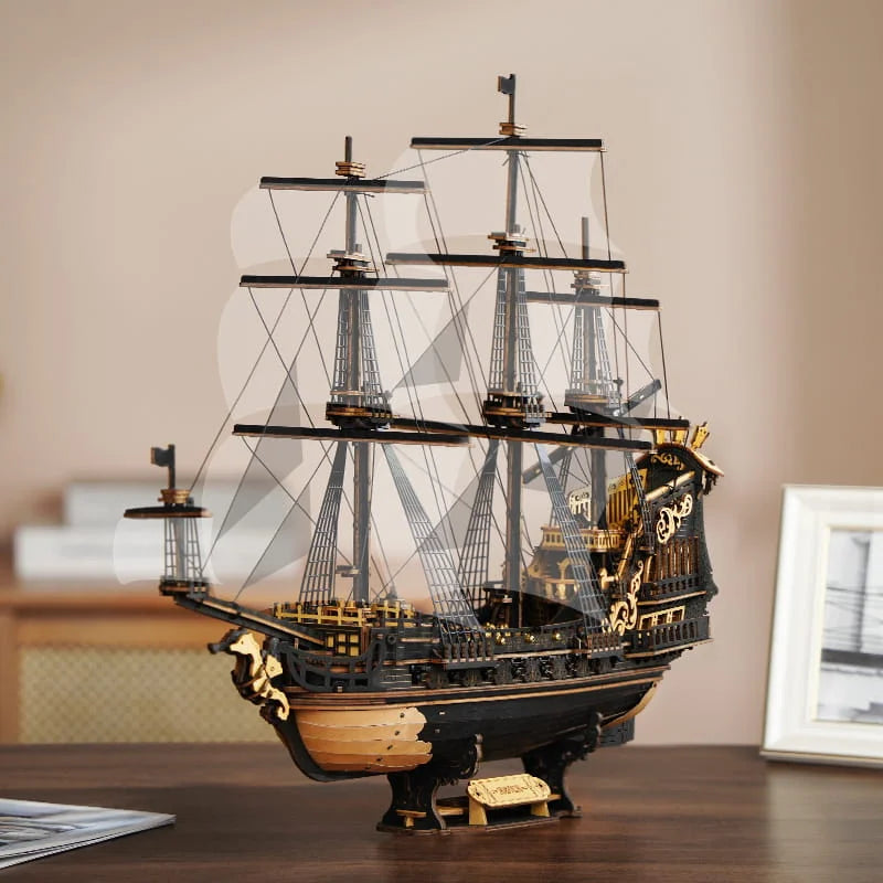 The Seahorse Barque 3D Wooden Puzzle
