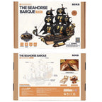 The Seahorse Barque 3D Wooden Puzzle