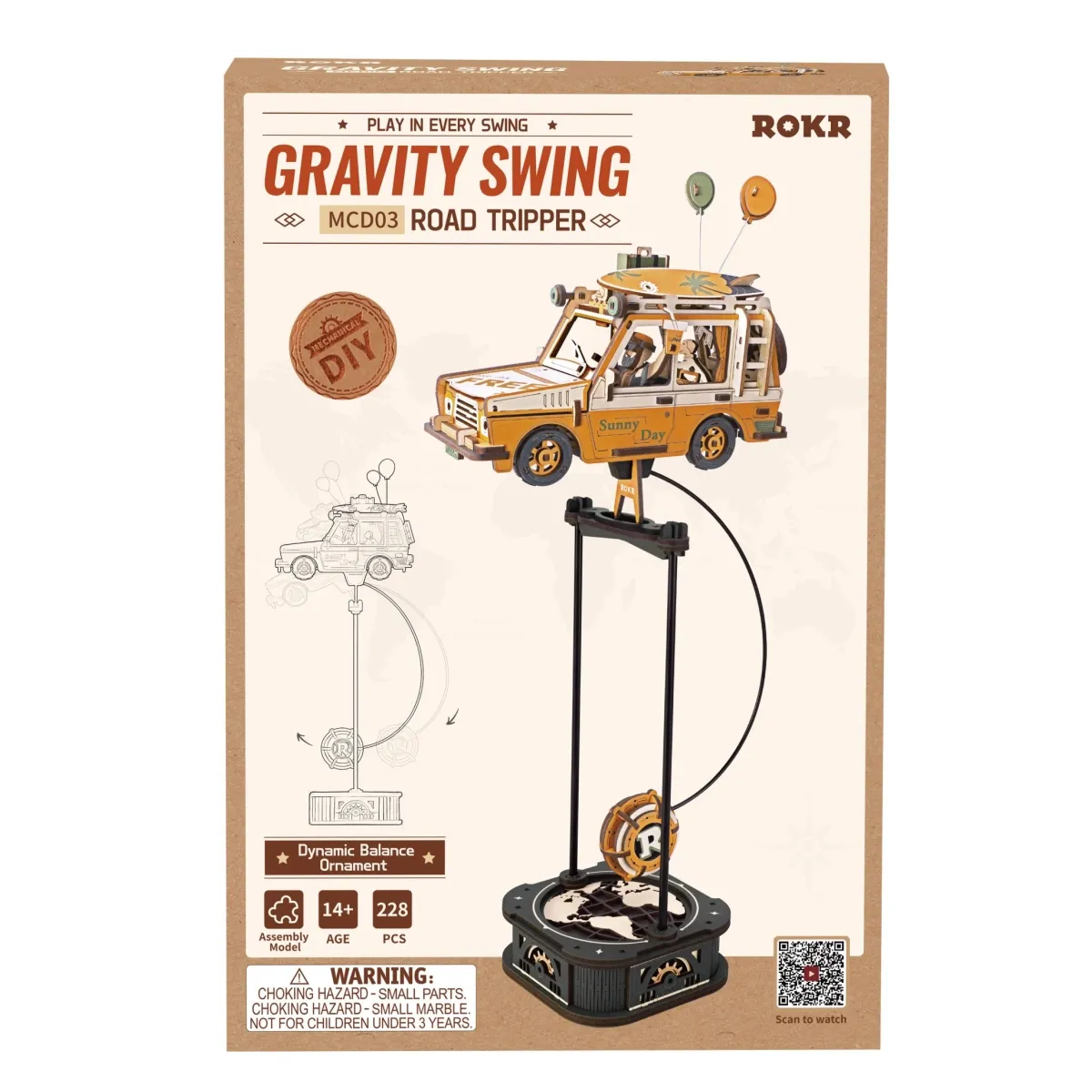 Road Tripper Gravity Swing 3D Wooden Puzzle