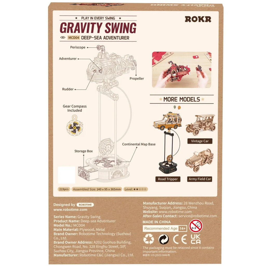 Deep-Sea Adventurer Gravity Swing 3D Wooden Puzzle