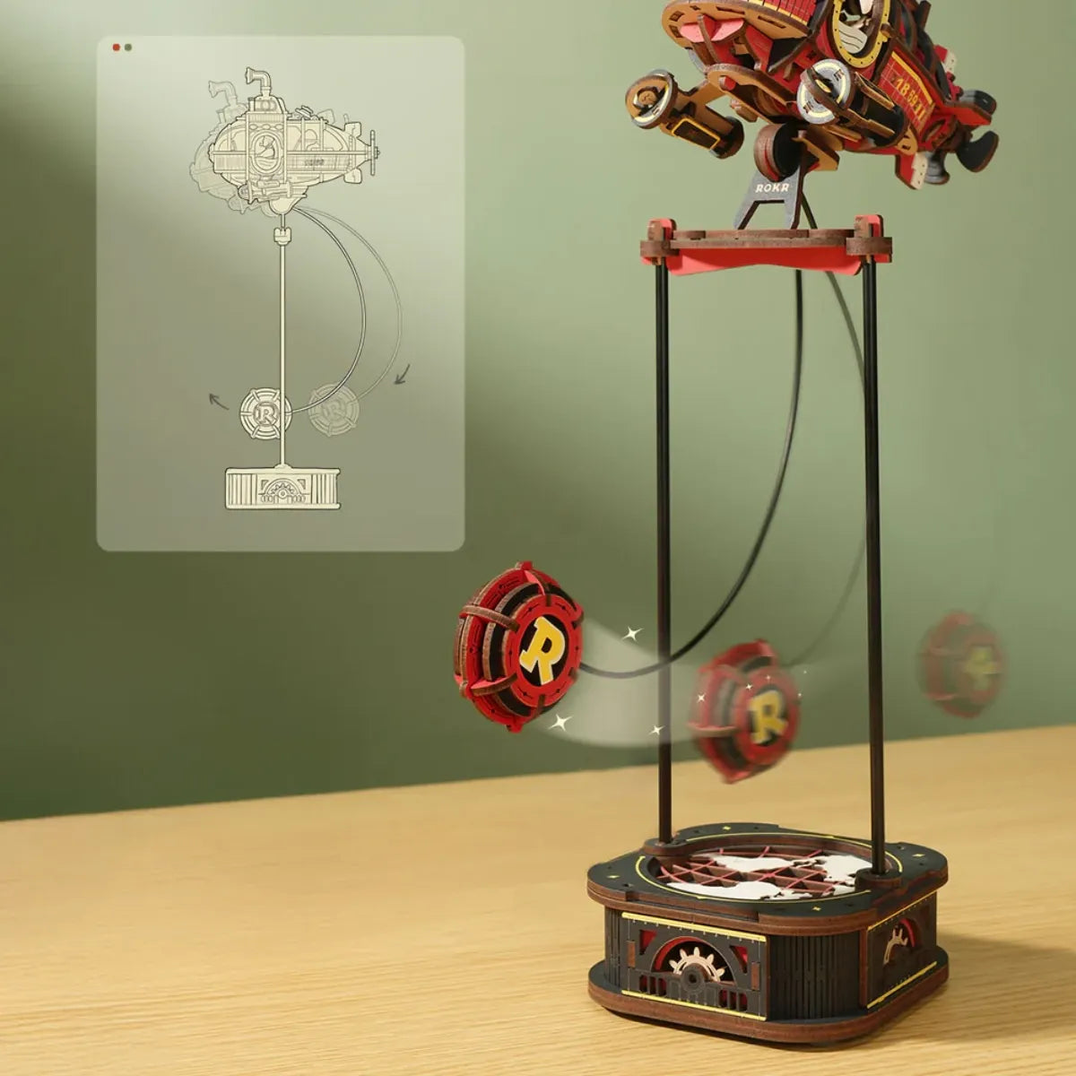Deep-Sea Adventurer Gravity Swing 3D Wooden Puzzle