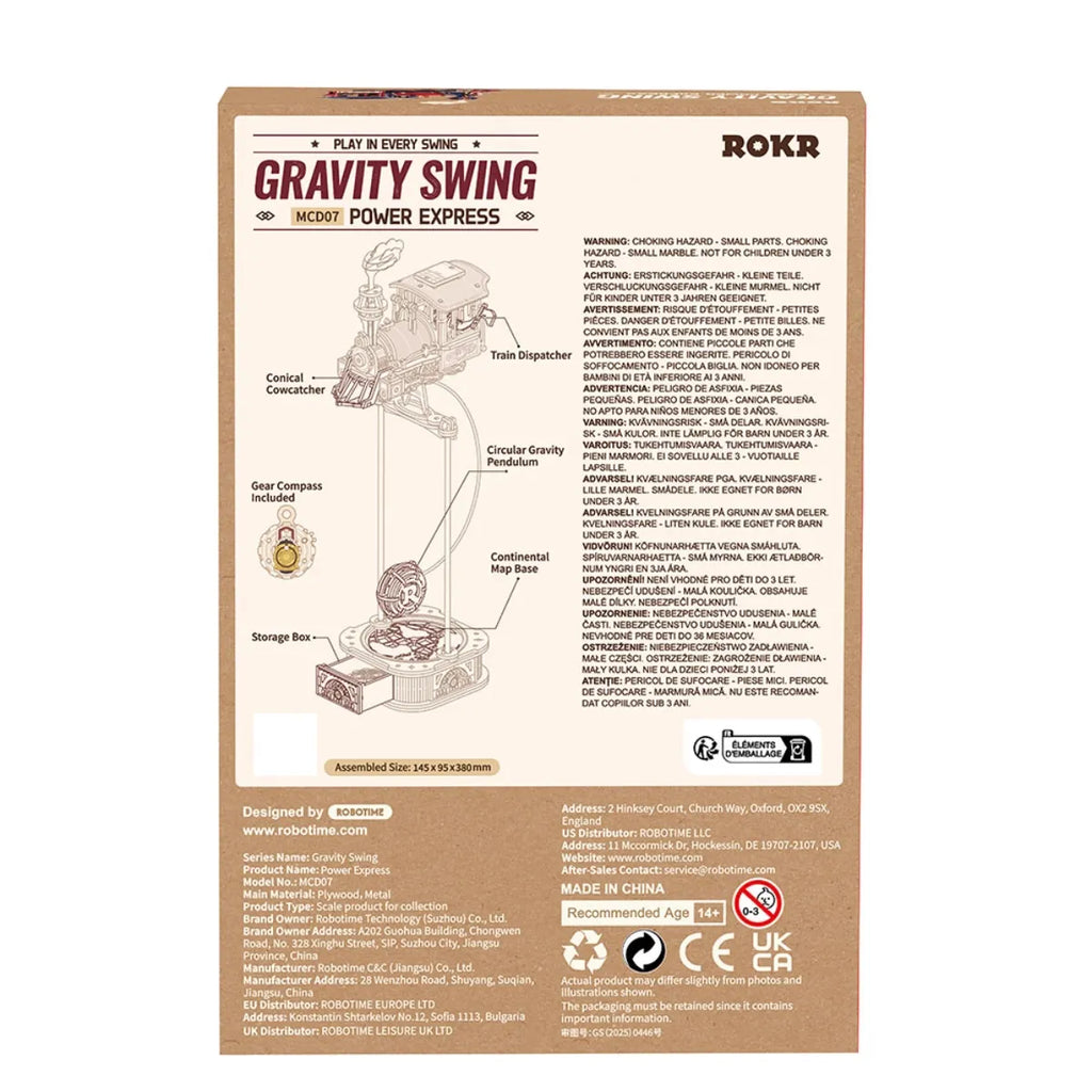 Power Express Gravity Swing 3D Wooden Puzzle