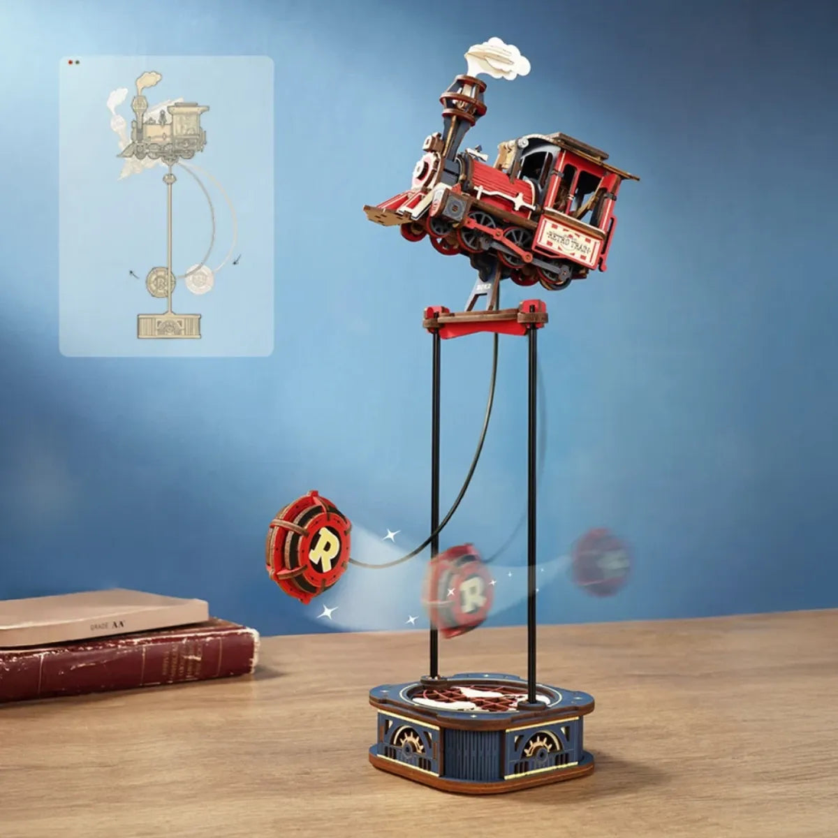 Power Express Gravity Swing 3D Wooden Puzzle