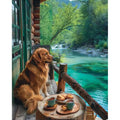 Waiting at the Pier Paint by Numbers Kit 40x50cm