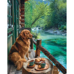 Waiting at the Pier Paint by Numbers Kit 40x50cm