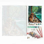 Waiting at the Pier Paint by Numbers Kit 40x50cm