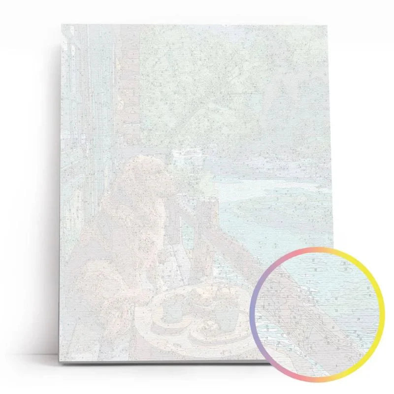 Waiting at the Pier Paint by Numbers Kit 40x50cm