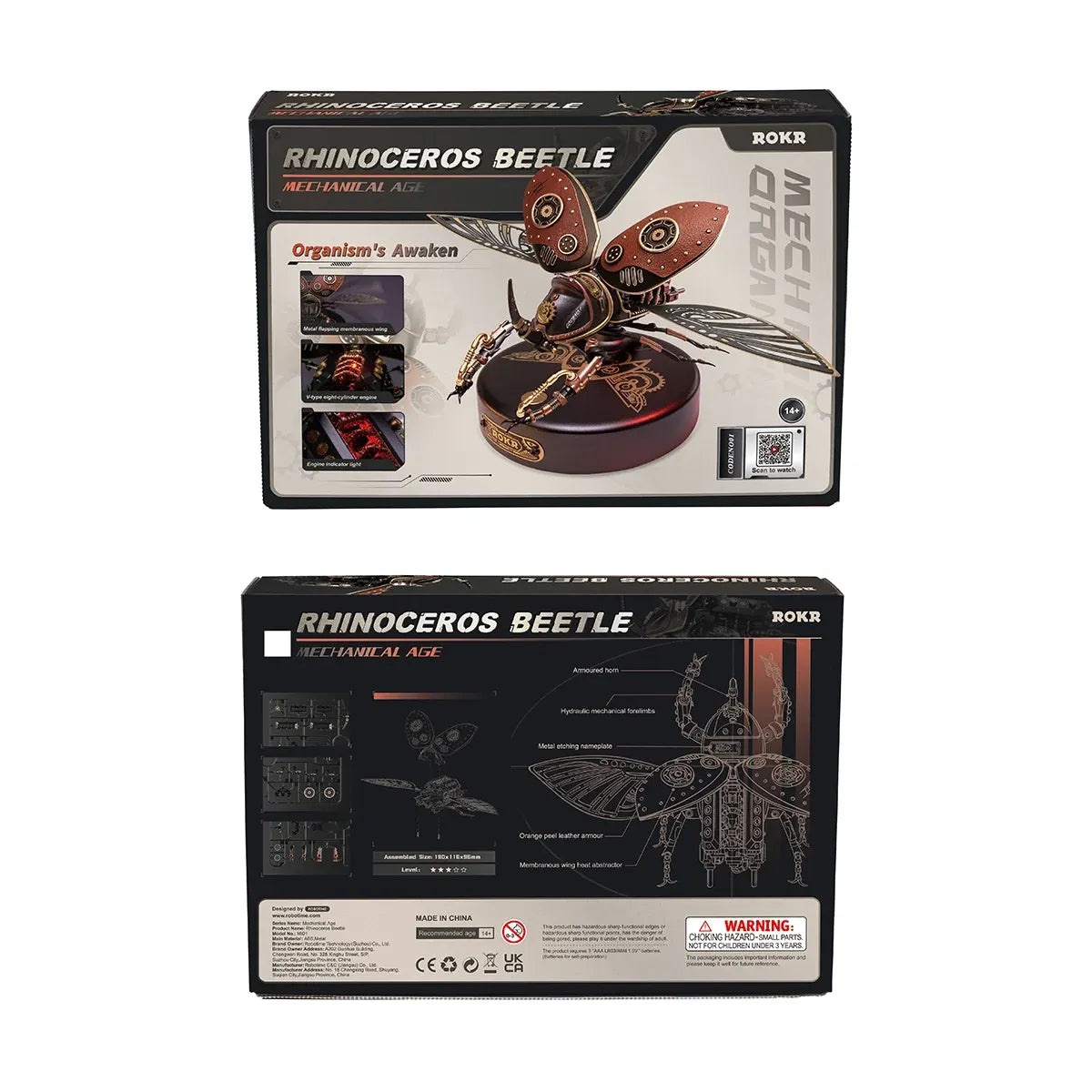 Rhinoceros Beetle Mechanical 3D Puzzle
