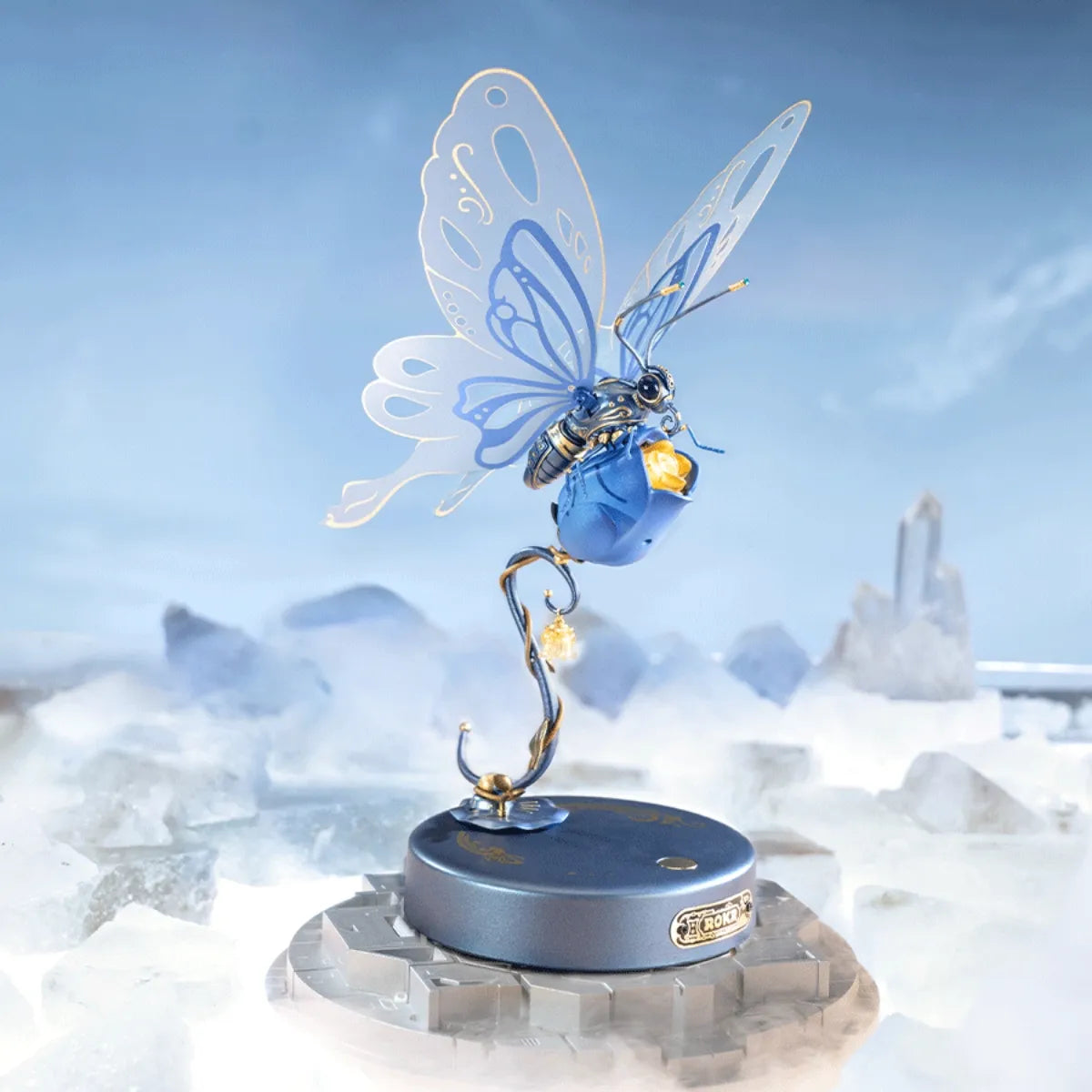 Blue Butterfly Mechanical 3D Puzzle