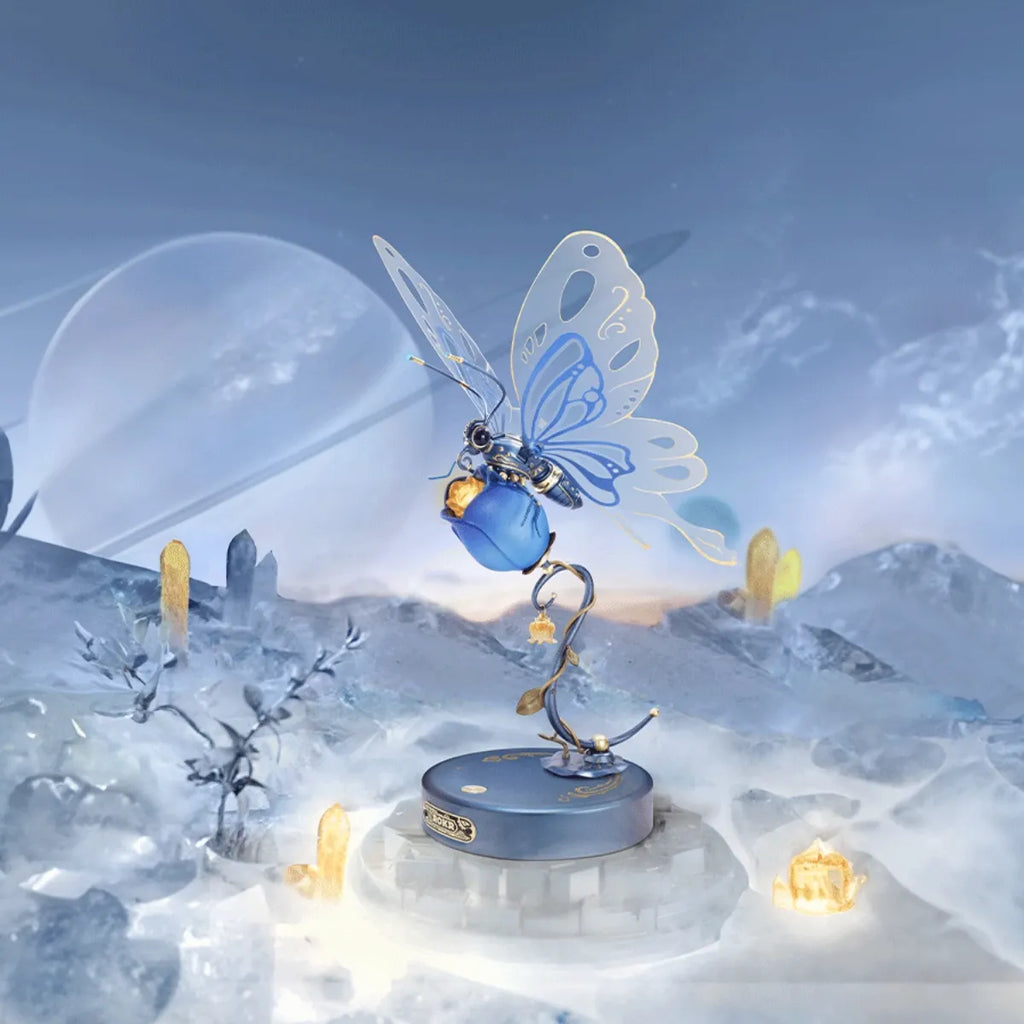 Blue Butterfly Mechanical 3D Puzzle