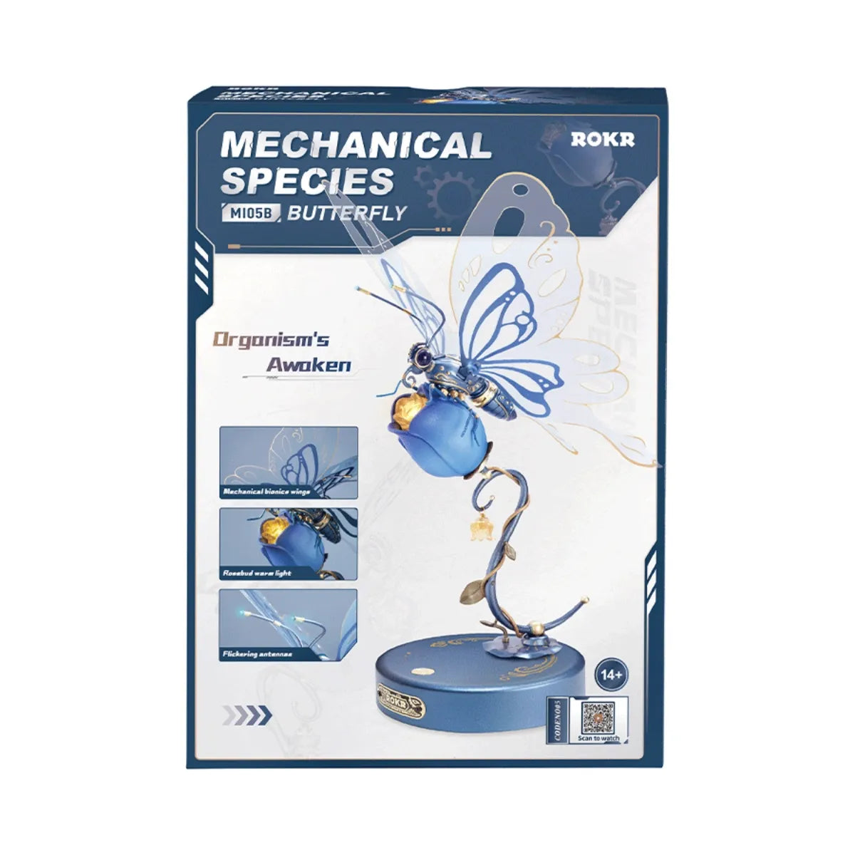 Blue Butterfly Mechanical 3D Puzzle
