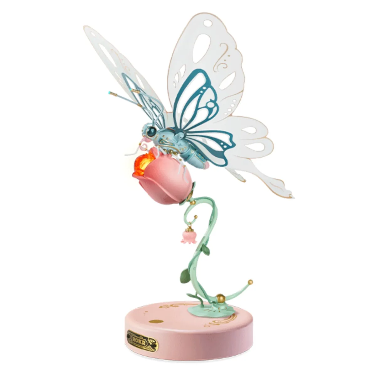 Pink Butterfly Mechanical 3D Puzzle