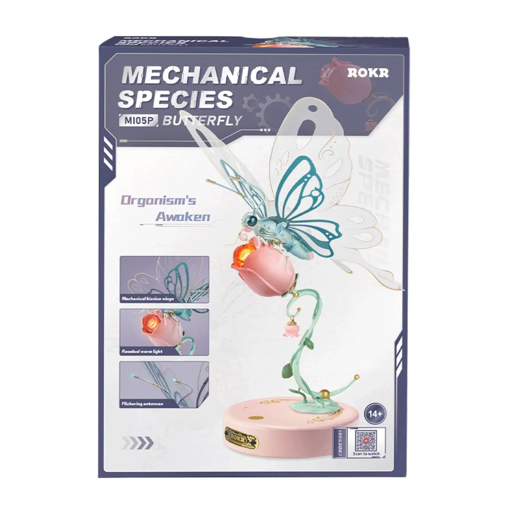 Pink Butterfly Mechanical 3D Puzzle
