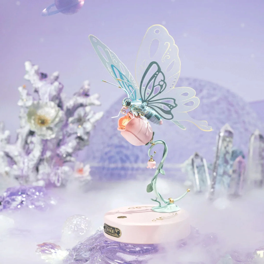 Pink Butterfly Mechanical 3D Puzzle