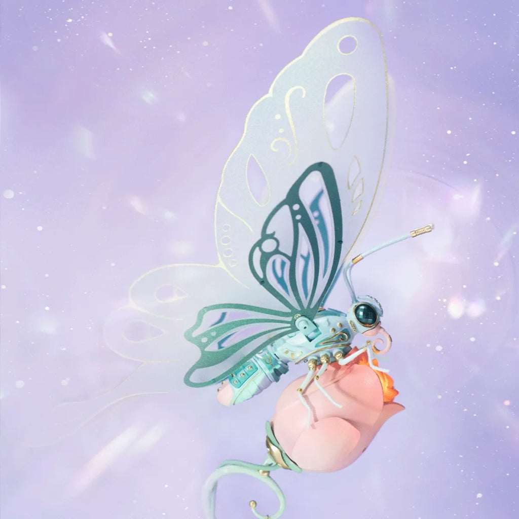 Pink Butterfly Mechanical 3D Puzzle