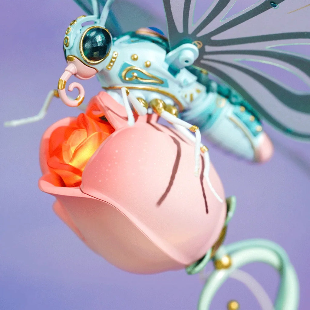 Pink Butterfly Mechanical 3D Puzzle