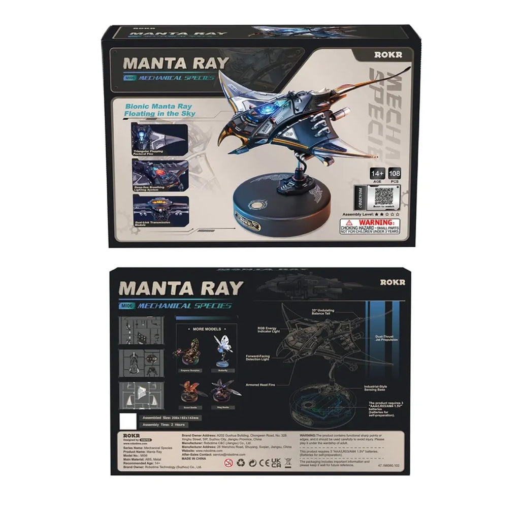Manta Ray Mechanical 3D Puzzle