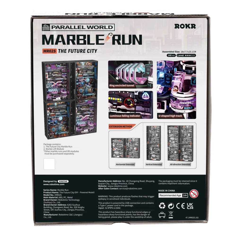 The Future City Marble Run Mechanical 3D Puzzle