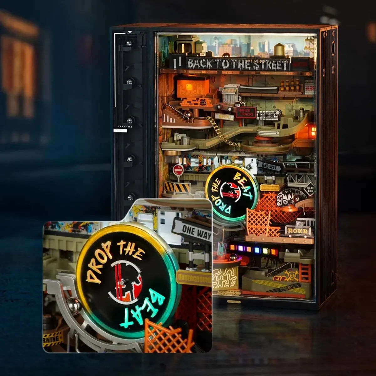 Hip-Hop Street Marble Run Mechanical 3D Puzzle