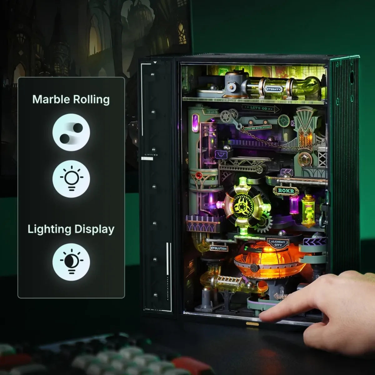 Alchemy City Marble Run Mechanical 3D Puzzle
